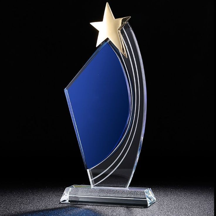 Custom engraved award trophy